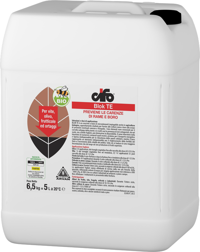 Previene le carenze di rame e boro