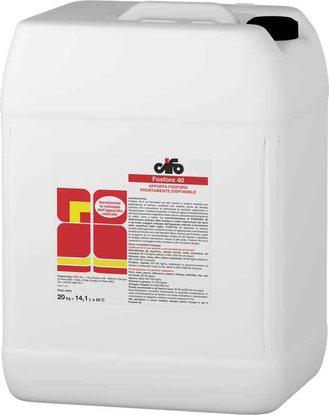 Apporta Fosforo prontamente disponibile