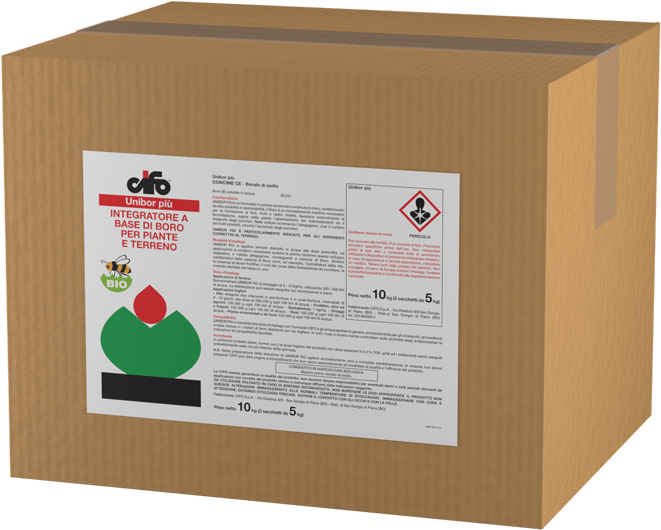 Integratore a base di boro per piante e terreno